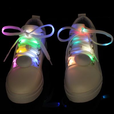 Nylon LED Shoelaces Fashion Light Up Casual Sneaker Shoe Laces Disco Party Night Glowing Shoelaces
