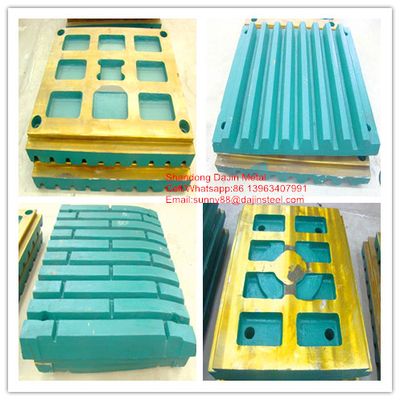 Jaw crusher parts high manganese steel jaw liner plate