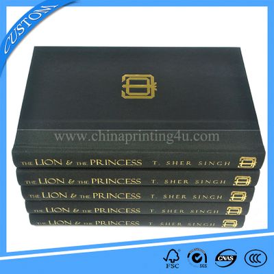 high quality hardcover book printing with cloth spine printers in china