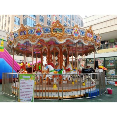 luxury amusement rides carousel horse for sale