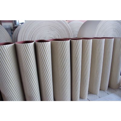 Qing Dao Jinwen-graphite coated canvas,pressure segmented belts,wide  segmented pressure belts,pressure chevron belts,graphite sliding  liners,sponge wheel