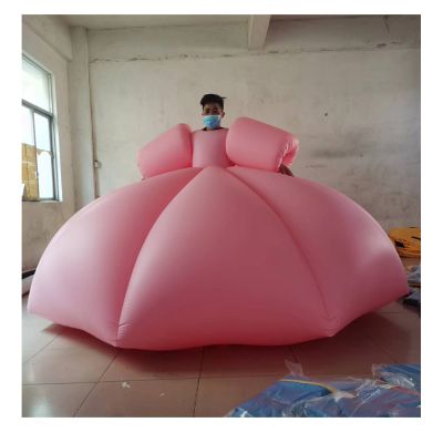 hot sales 3m width pink inflatable dress for party