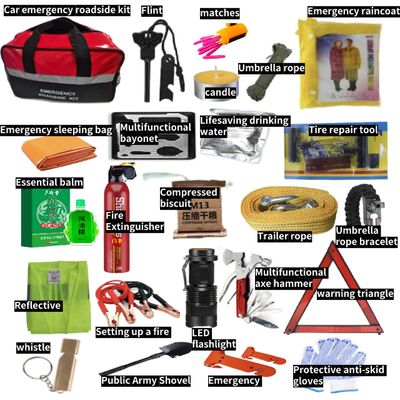 2023 Wholesale Roadside Assistance Car Emergency Kit Warning Triangle Auto Portable Safety Tool Bag