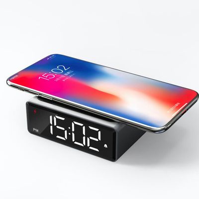 10W Wireless Charging Clock with Mobile Phone Charger