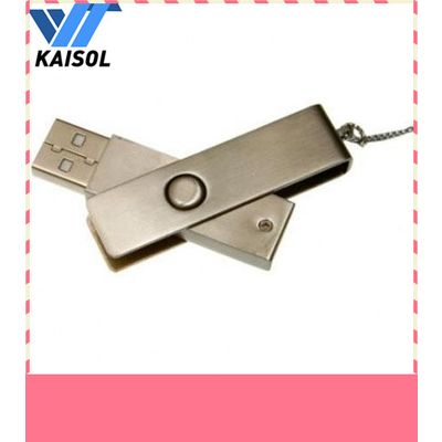 Engraved Logo Metal Swivel 4gb 8gb 16gb 32gb 64gb Twister USB Flash 2.0 Memory Stick Pen Drive