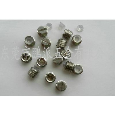 Stainless steel slotted rubber set screws M10*8