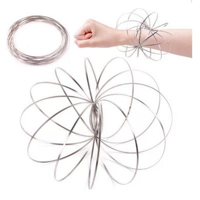 2018 most hot decompression toys stainless steel flow toys magic fantasy flow rings