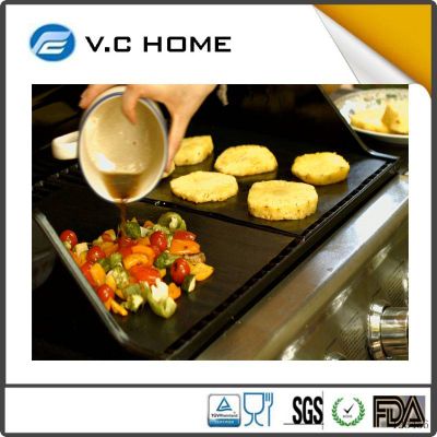 As seen on TV Hot Sale 2016 Reusable new style food grade fire retardant bbq grill mat