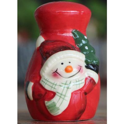 ceramics salt and pepper shaker for christmas ornament