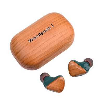 woodpods true wireless hifi with true wireless double master technology stereo wooden earbuds true t