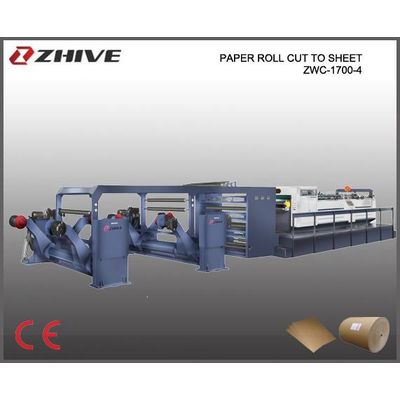ZWC-1700-4 Servo Precision Hight Speed Sheet Cutter, paper sheet cutting machine paper roll cutting 