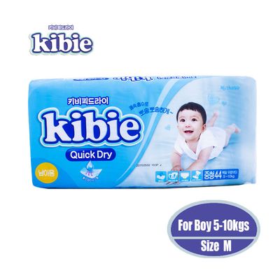 Kibie Disposable baby diapers made in Korea quick dry diapers with magic tape Size M