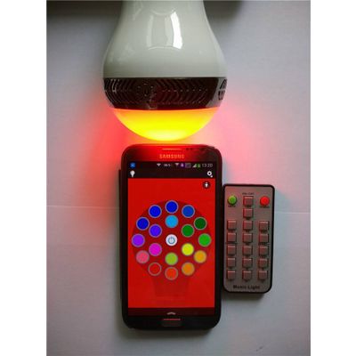 Smart Wireless LED Bluetooth Speaker Light Bulb For Apple iPhone 6 Plus 4S 5S