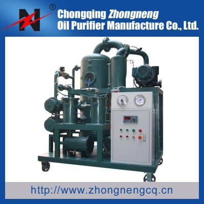 Multi Stage Vacuum Mobile Type Dielectric Oil Dehydration / Filtration Machine