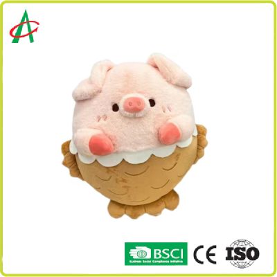 Wholesale Lovely Snapper Pig Plush Stuffed Toy and Throw Pillow Bed Doll
