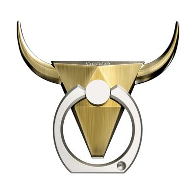 BCASE metal bull II golden mobile phone ring holder