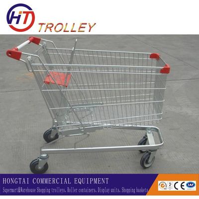 shopping cart type chrome plated surface handling metal shopping cart wholesale