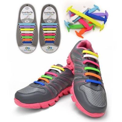 Factory price Elastic Silicon No Tie Shoelace for Kid & Adult