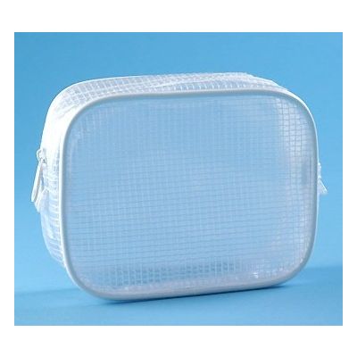 Promotional waterproof PVC mesh bag with zipper top