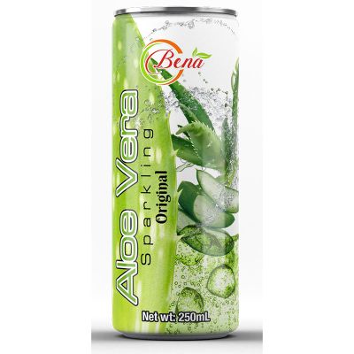 sparkling aloe vera juice with original pulp drink from BENA beverage suppliers exporter