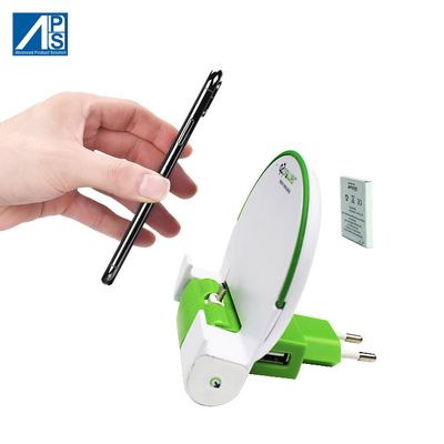 USB Charger with European foldable plug quick charge Lighting Foldable Docking Station Charge Statio