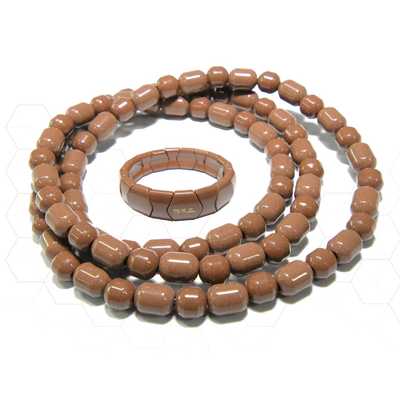 Natural Illite ceramic necklace & bracelet set (Health care Accessories)