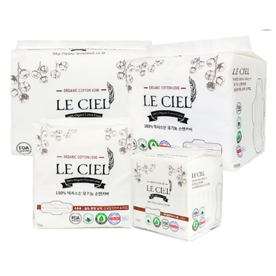 Leciel Certified 100% Organic Cotton cover Sanitary Pads