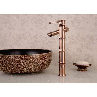 antique faucet bamboo shape single lever handle bathroom basin facuet