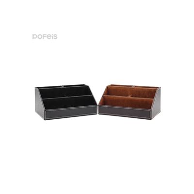 PU Leather Office Stationery Storage Boxes