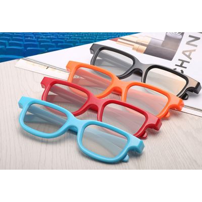 very cheaply polarized multy color 3d glasses for cinema format match cinema