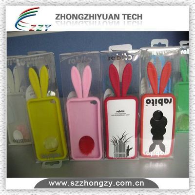 2012 hot sell, cute rabbit phone case cover for iphone 4/4s