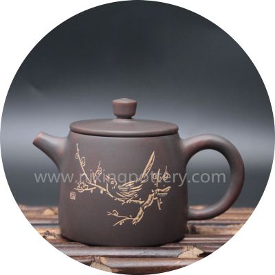 Chinese Vintage Qinzhou Nixing Ceramic Handmade Teapot Kung Fu Tea Pot 200ml