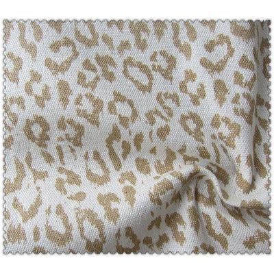 100% cotton canvas printed leopard
