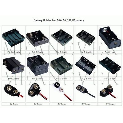 Battery Holder--For Lithium button cell battery and pencil battery