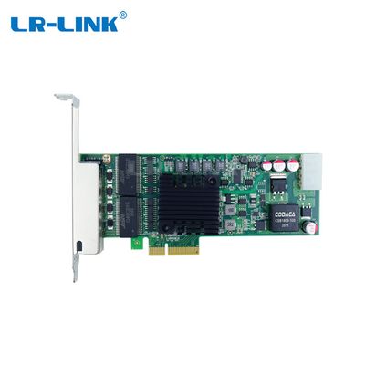 LR-LINK Quad-port with surge protection Gigabit Ethernet frame grabber