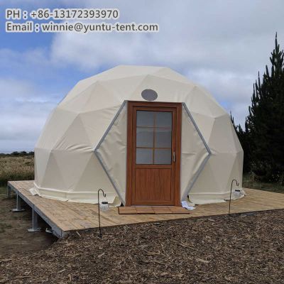 Hotel Resort Glamping Igloo Outdoor Pvc Geodesic Dome Tent Prefab House Camping Stove