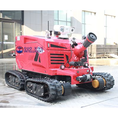 Guoxing Fire fighting robot with off-road performance, detection and gas analysis functions