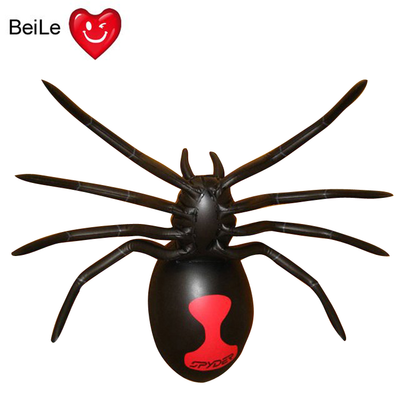 Hot selling black inflatable spider for display