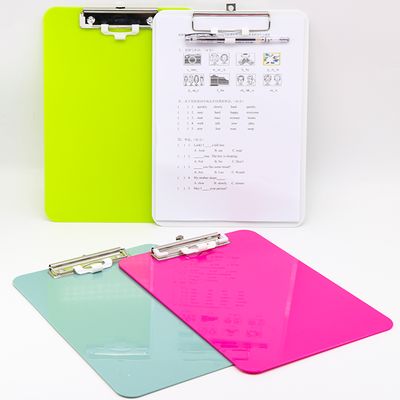 A4 A5 Letter Size School Office File Exam Pad Clip Board A4 Plastic Foldable Nursing Clipboard