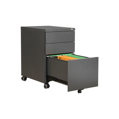 Metal Mobile Pedestal Filing Cabinet With 3 Drawer Steel Filing Cabinet Sales Office Furniture