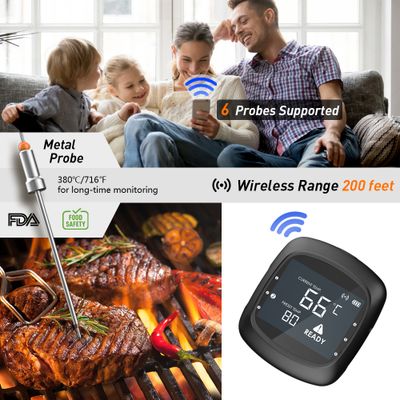 Professional Bluetooth Wireless Digital Food Probe Cook Thermometer Termometros Para Hornos Culinari