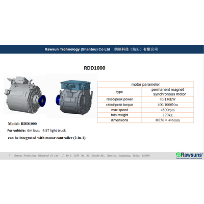 Rawsuns High Torque 130kW Electric Motor 1000Nm Ev Conversion Kit ...