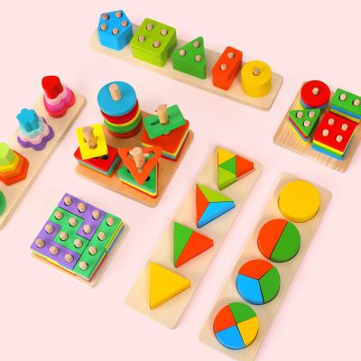 Montessori educational wooden toys for kids baby