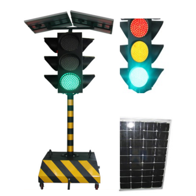 Solar Powered Mobile Traffic lights A ;solar traffic signal