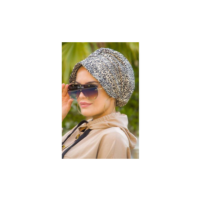 Women's Hats Colored Scarf Patterned Cap 2022 Season of the Season Use in Stylish Bonnet Comfort