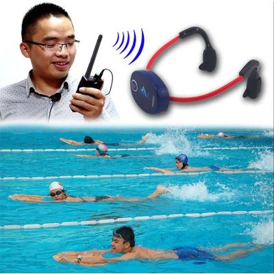 New Swimmer coaching radio swimming bone conduction headphone