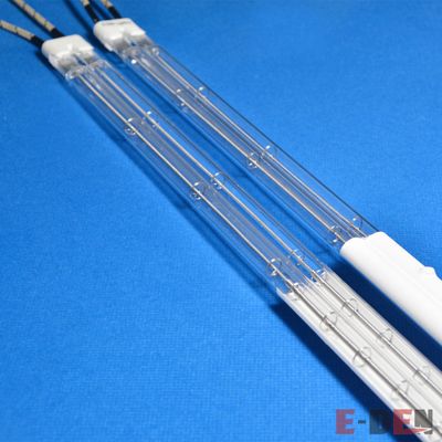 400V 7200W Twin tube IR lamp With White Reflector