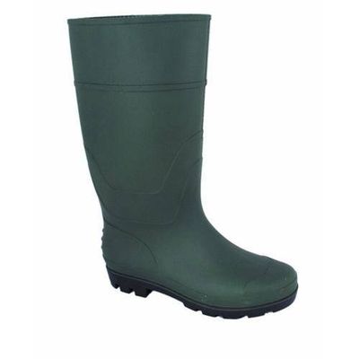 green pvc rain boots for garden ,farm .fishing industry