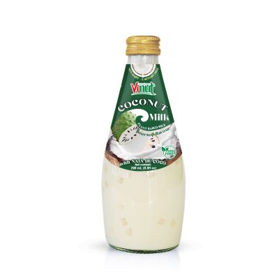 290ml Glass Bottle VINUT Coconut Milk Soursop 9.8 Fl oz Nata De Coco beverage distributor own brand