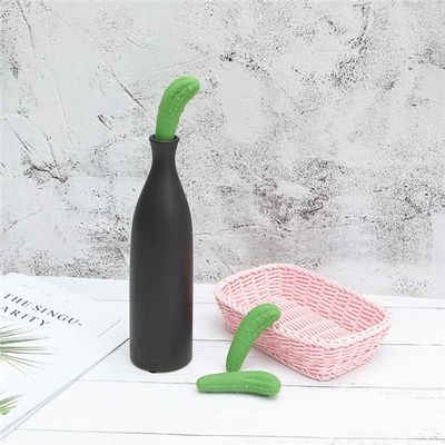 Eco-friendly Reusable Cucumber Shape Promotional Wine Stopper